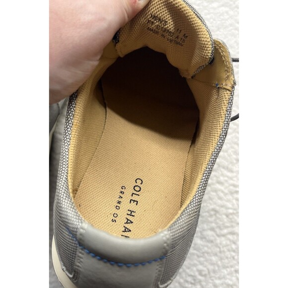 Cole Haan GRAND.OS Sneakers Mens 11M Gray Leather Minimalist Oxford Casual main image 5